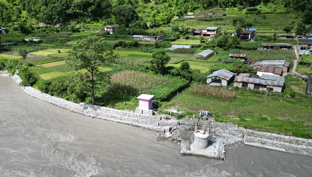 कालीगण्डकीको कटान रोकथाम गर्न तटबन्ध निर्माण